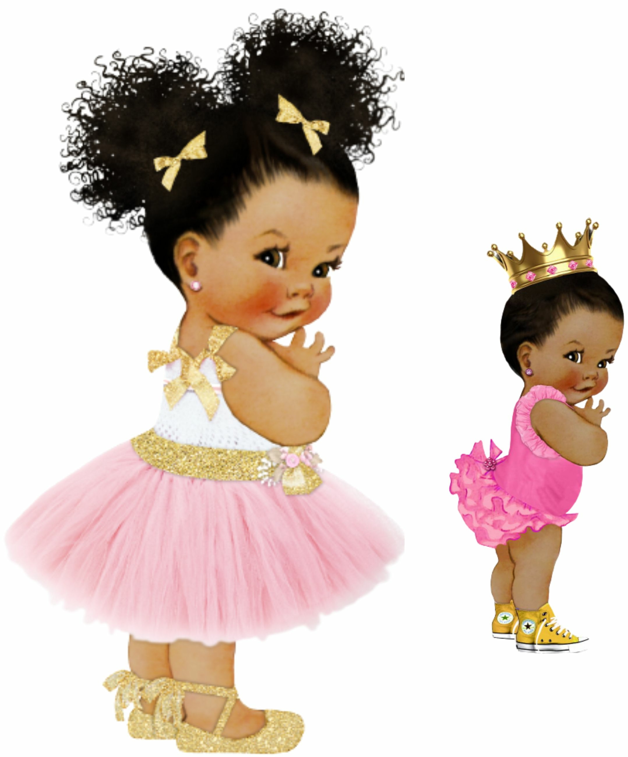 Impression Alimentaire - Fille Afro - Princesse