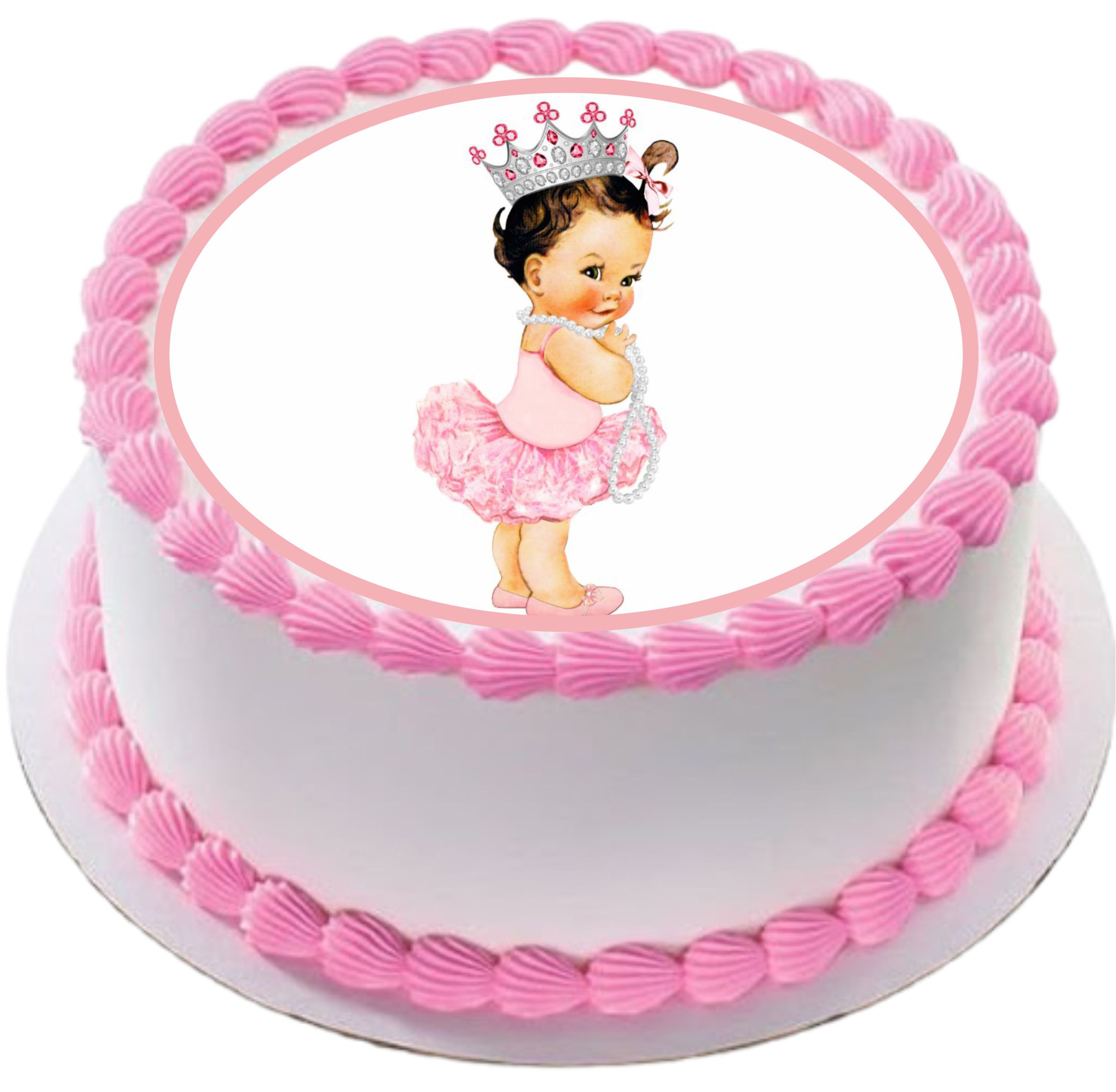 Disques En Sucre Gateau Fille Ballerine O Sugarart