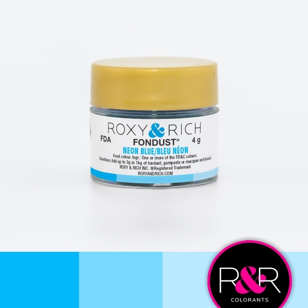 Poudre alimentaire Roxy & Rich 4 g - Bleu Néon