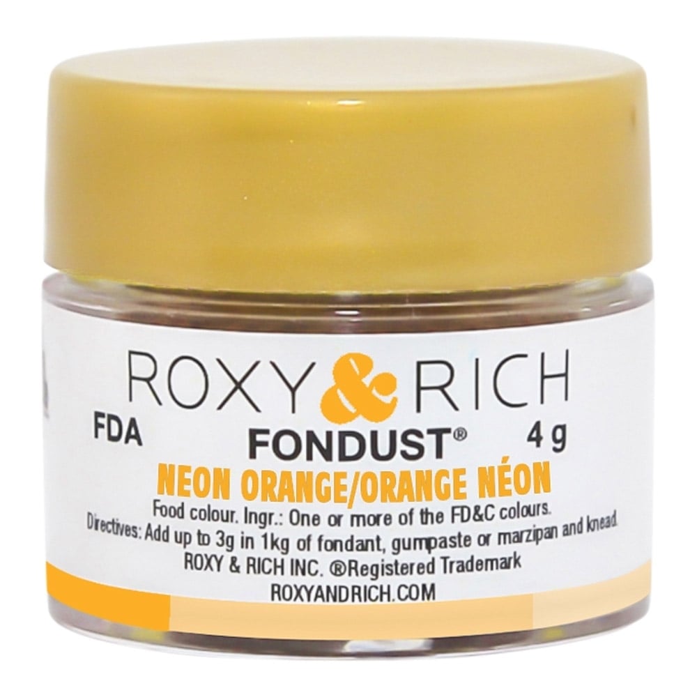 Poudre alimentaire Roxy & Rich 4 g - Orange Néon