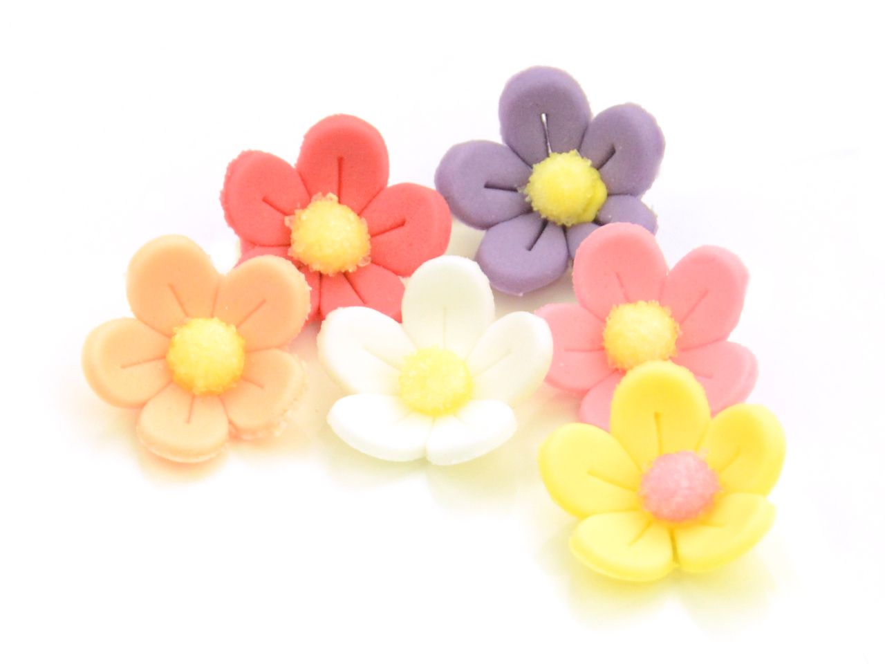 Fleur en sucre - Blossom 2 cm - Multicolores