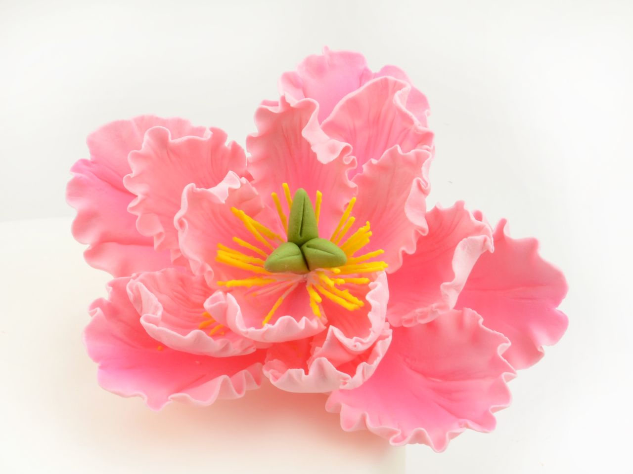 Fleur en sucre - Pivoine 11 cm - Rose