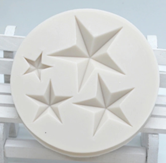 Moule en silicone - Etoiles bombées