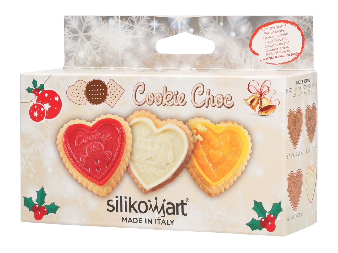 Moule en silicone avec Découpoir - Cookie Choc - Noël