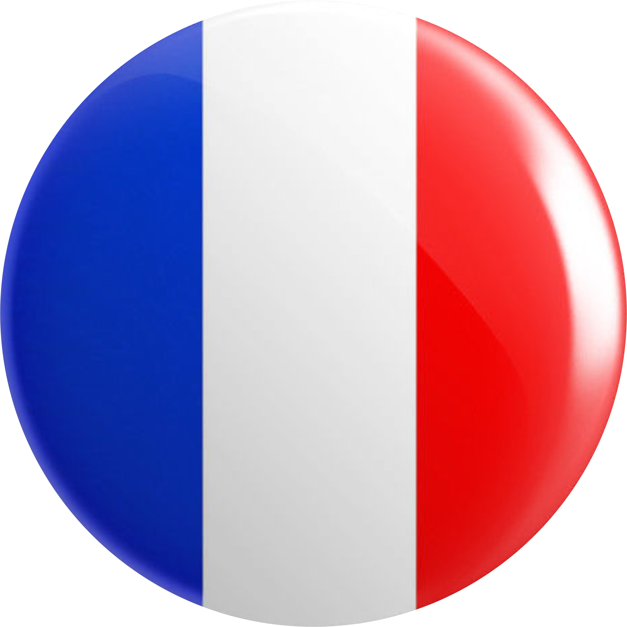 Disque en sucre drapeau Français