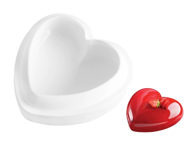 Moule de cuisson en silicone - Coeur arrondi 19 cm