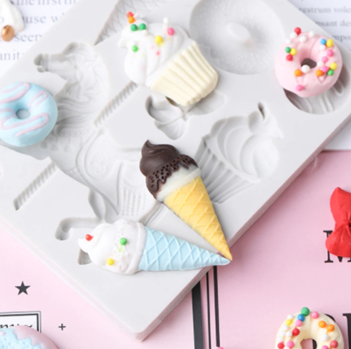 2 Pièces Moule Silicone Noel, 6 Cavités Moule En Silicone Noel, Réutilisable Moule Noel Silicone