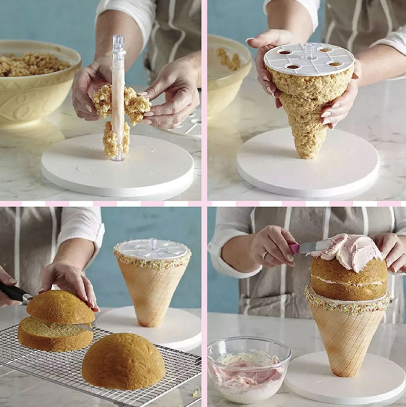 Kit - Cake Tower pour Gâteau Gravité - 3 étages