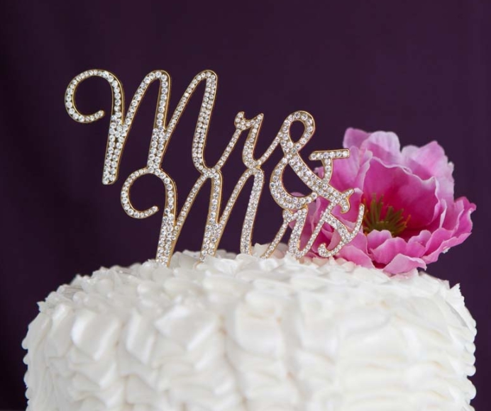 Topper à Strass - Mr and Mrs - Argent