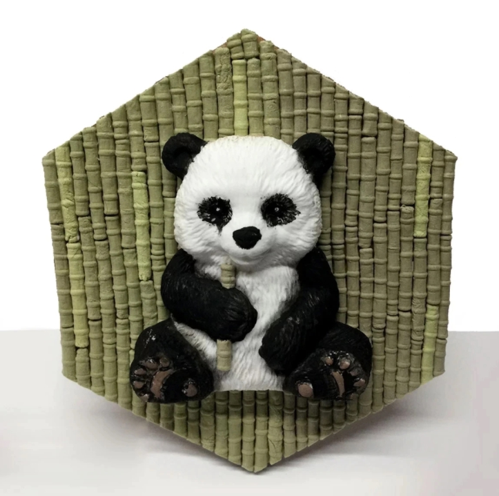 Moule en silicone - Panda et Bambou