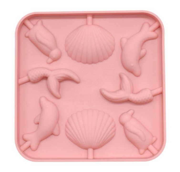 Moule en silicone pour sucettes - Coquillage et Animaux de Mer