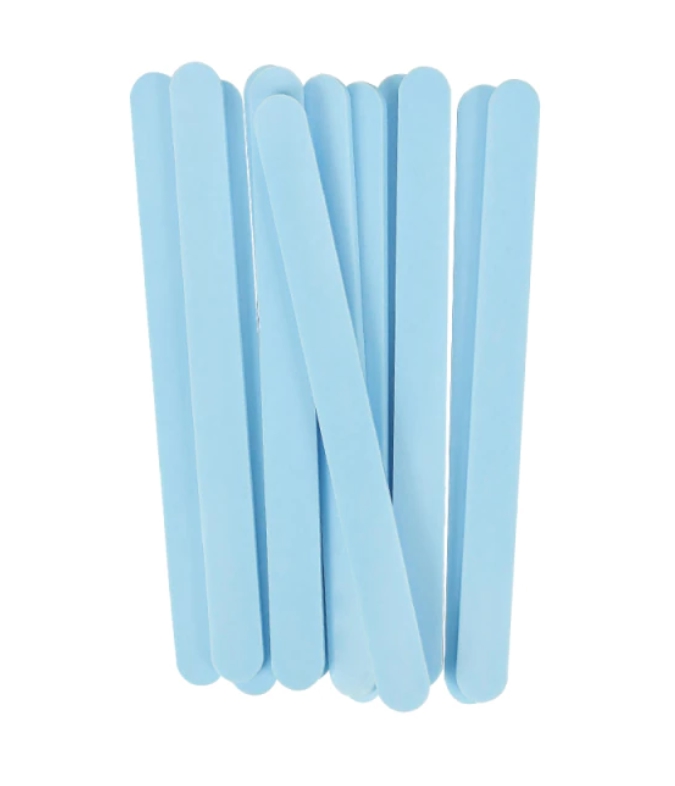 Bâtons de glace ou Popsicle en acrylique miroir Bleu Clair x 10