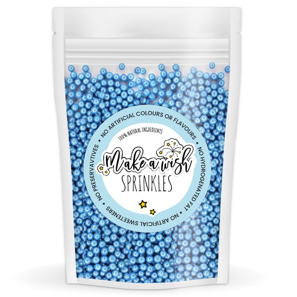 Perles en sucre 80 g - Bleu - Choisir la taille
