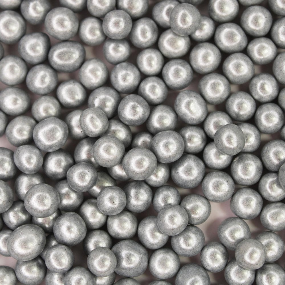 Perles en sucre 80 g - Argent 4 mm