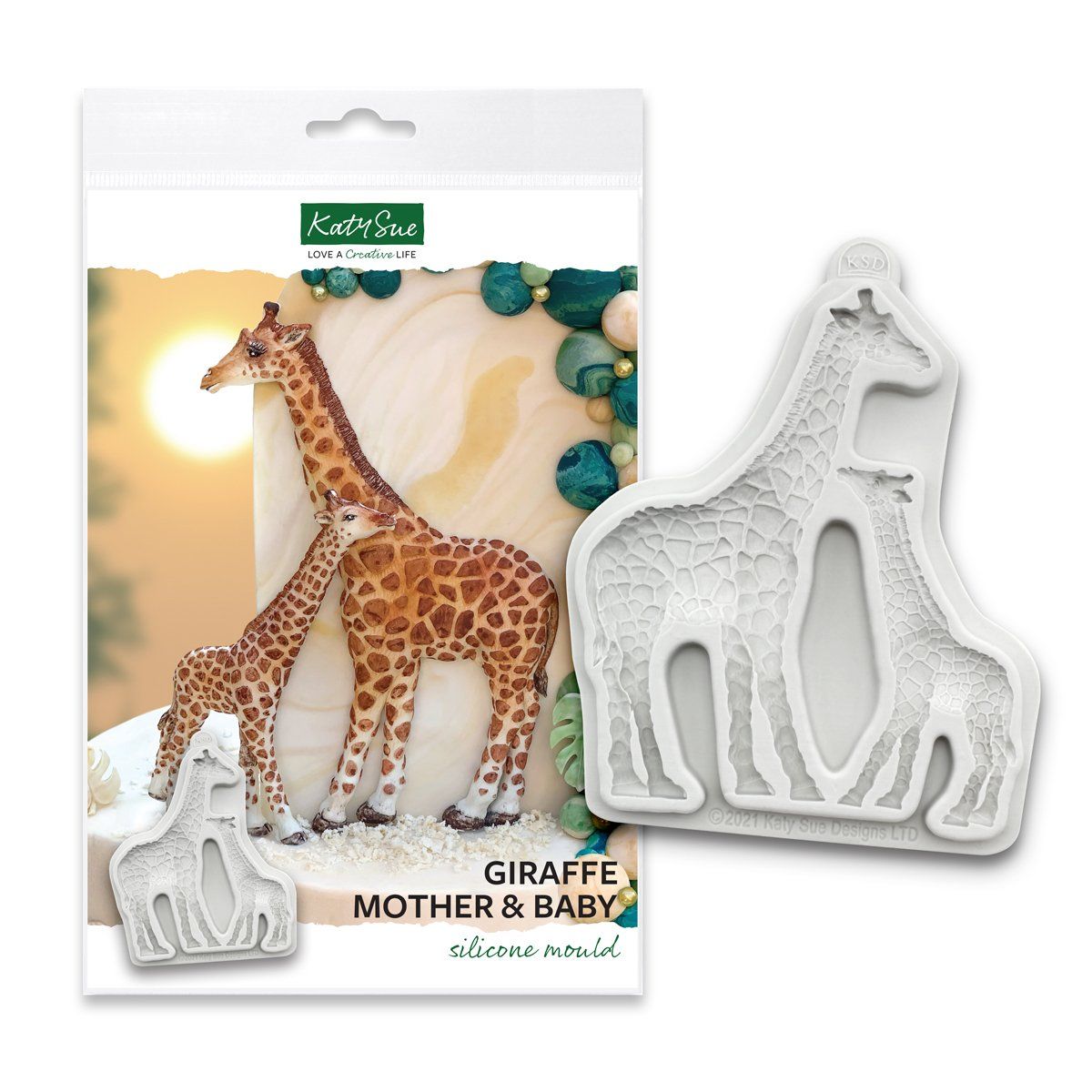 Moule en silicone - Girafe (Mère et Enfant)
