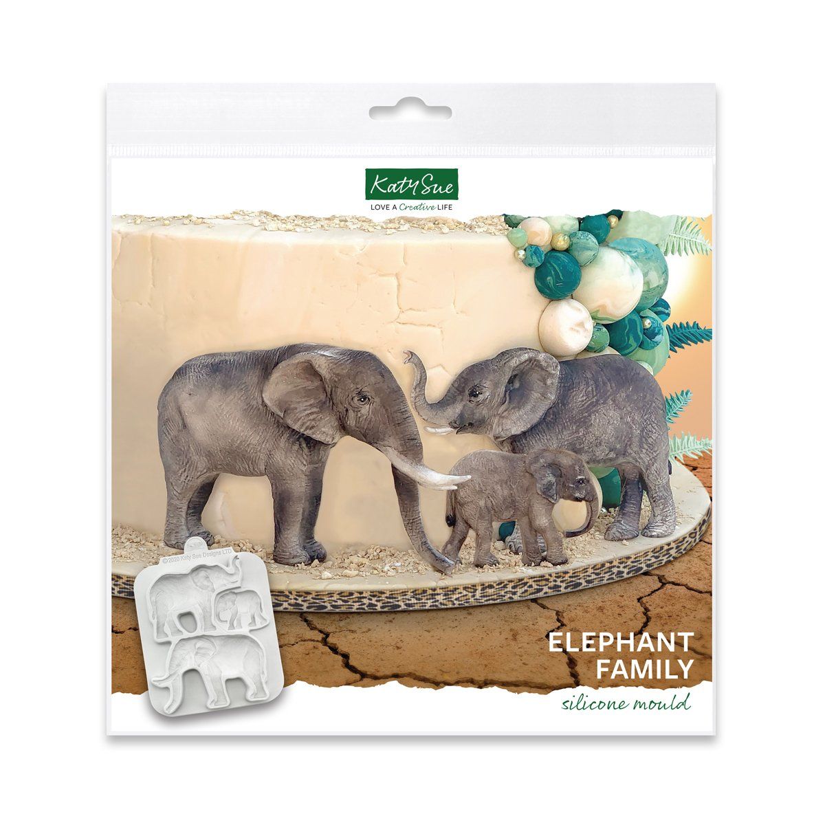 Moule en silicone - Elephant Family