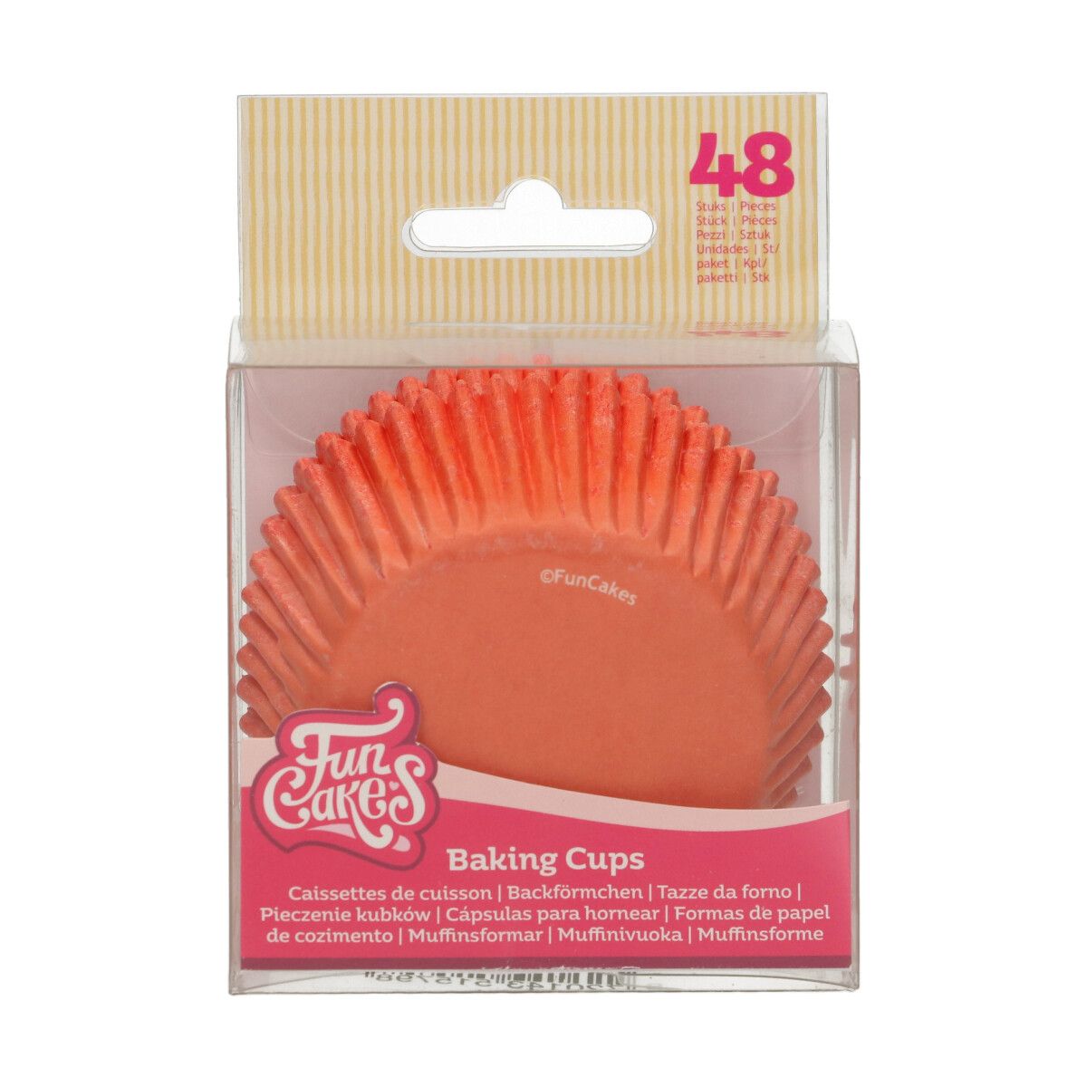 Caissettes à Cupcakes – Orange – Lot de 48