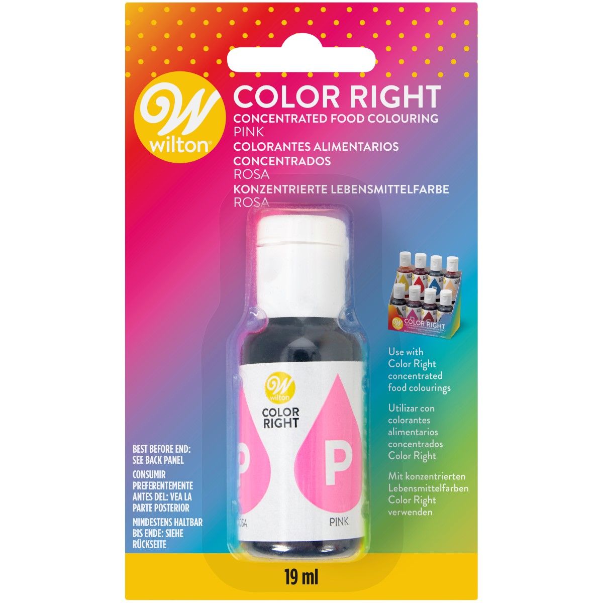 Colorant alimentaire liquide concentré 19 ml - Pink