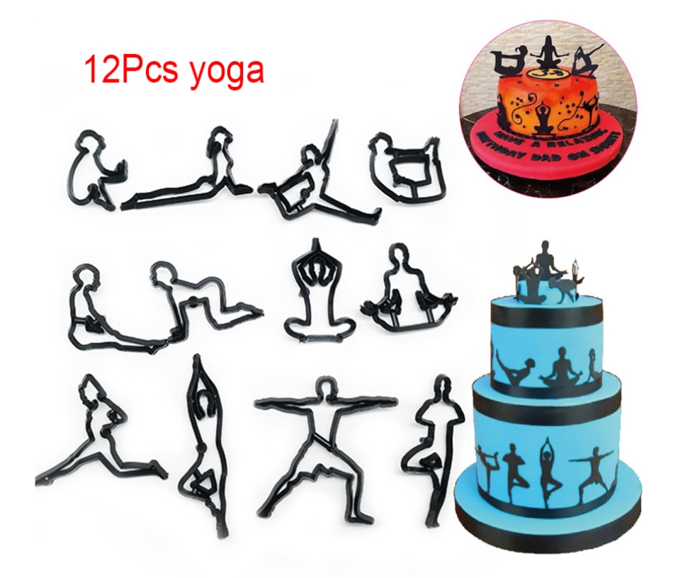 Découpoir - Yoga - Lot de 12