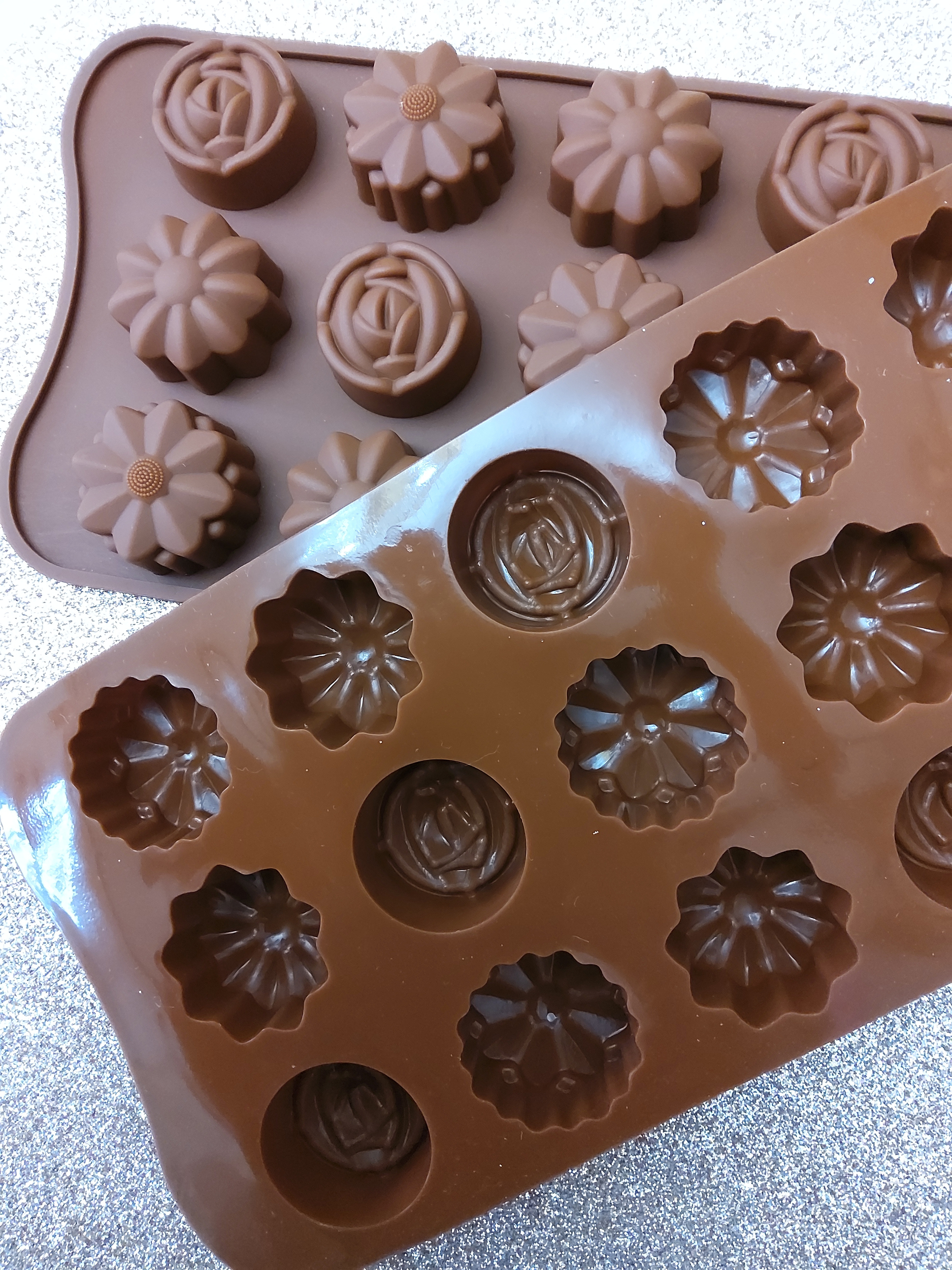 Moule pour chocolat 3D - 3 Fleurs