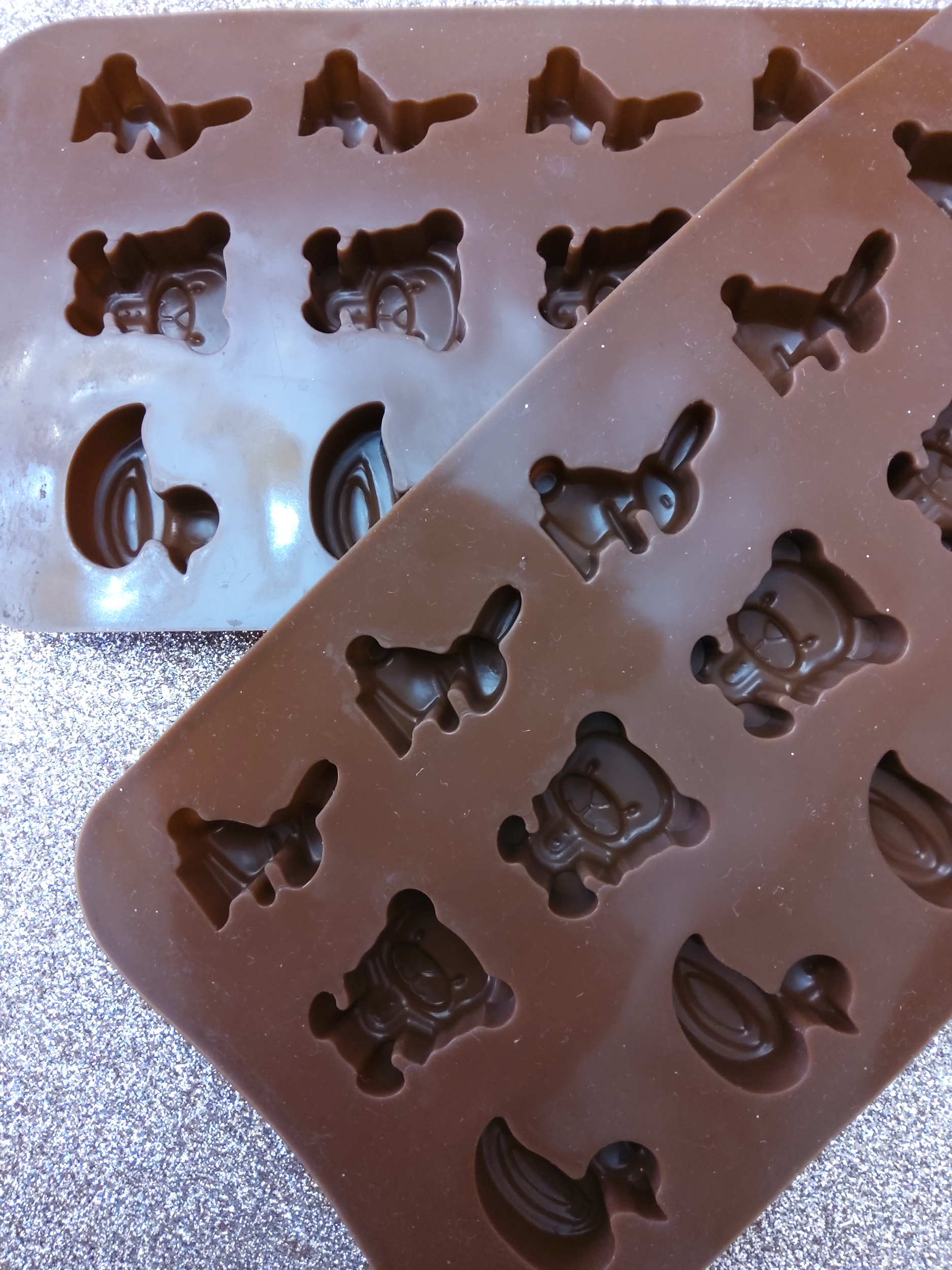 Moule pour chocolat 3D - Canard, Lapin et Nounours