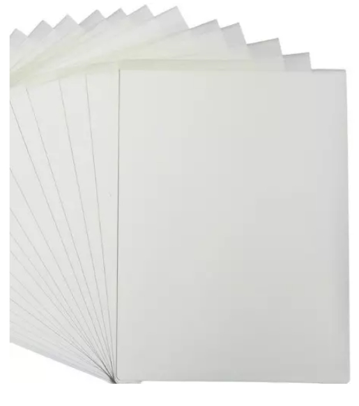 Feuilles en sucre Premium A4 - Blanc - Lot de 25