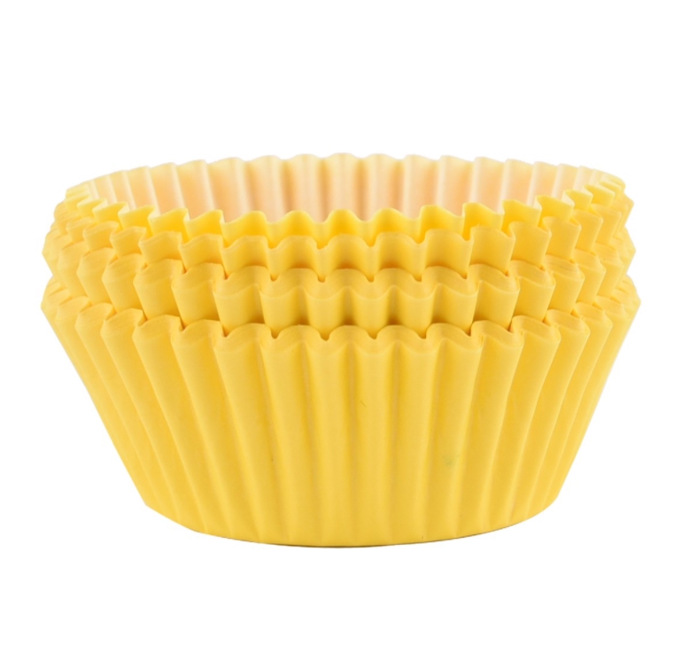 Caissettes à cupcakes jaune - x60