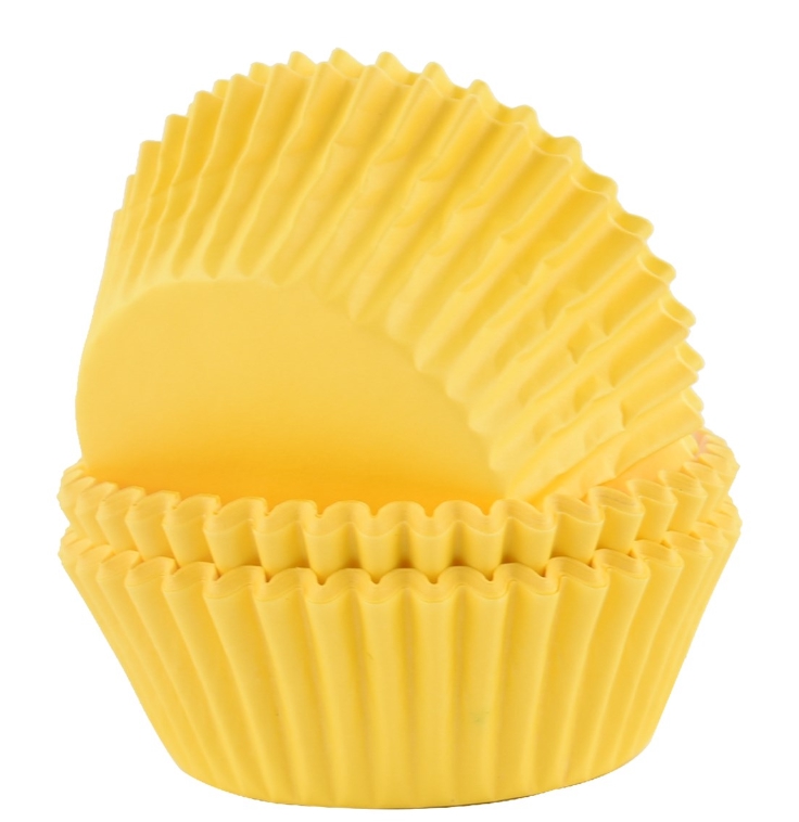 Caissettes à cupcakes jaune - x60