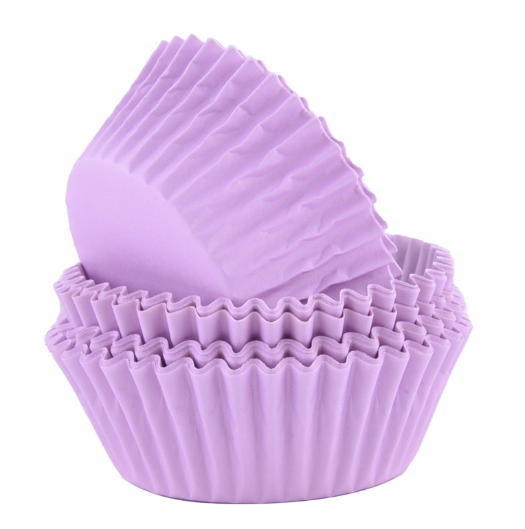 Caissettes à cupcakes - Violet - Lot de 60
