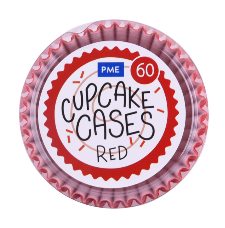 Caissettes à cupcakes Rouge - x60