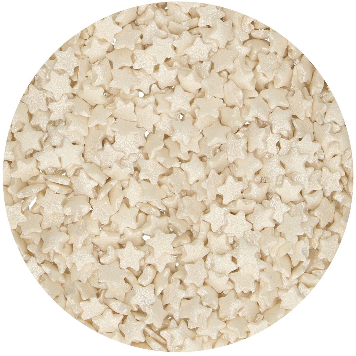 Confetti 60 g - Etoiles - Blanc perlé