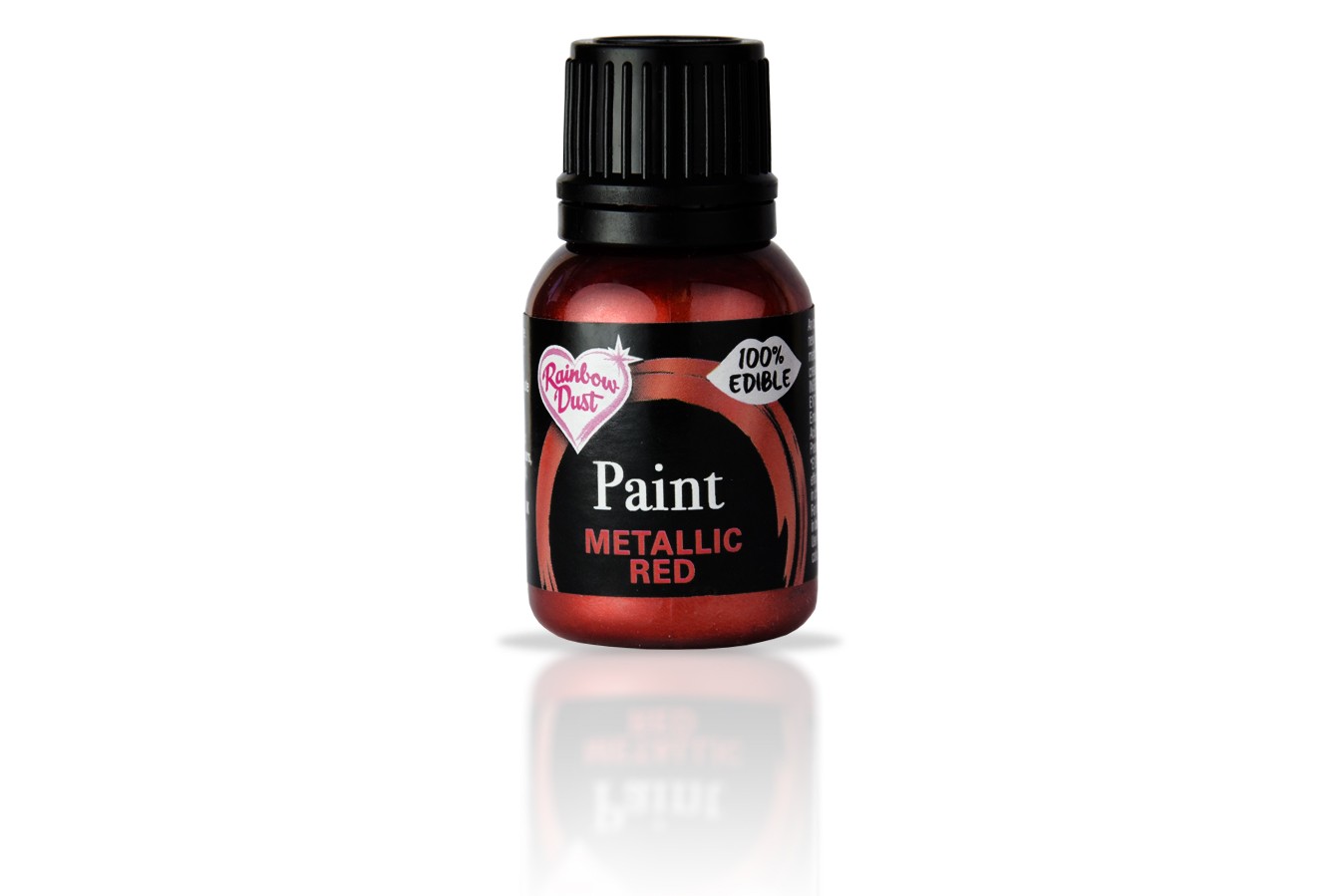 Peinture alimentaire métallisé 25 ml – Rouge