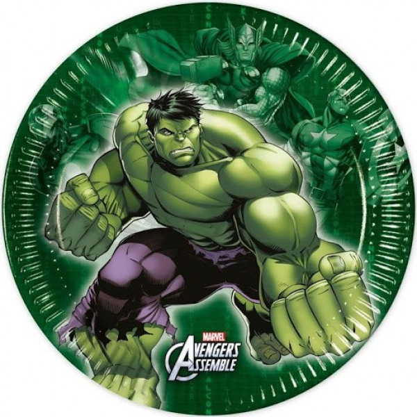 Assiettes - Hulk - Lot de 8