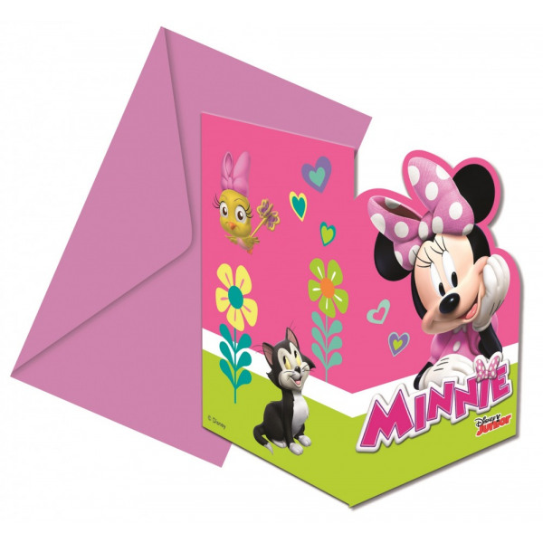 Cartes d\'invitation - Minnie Mouse - Lot de 6