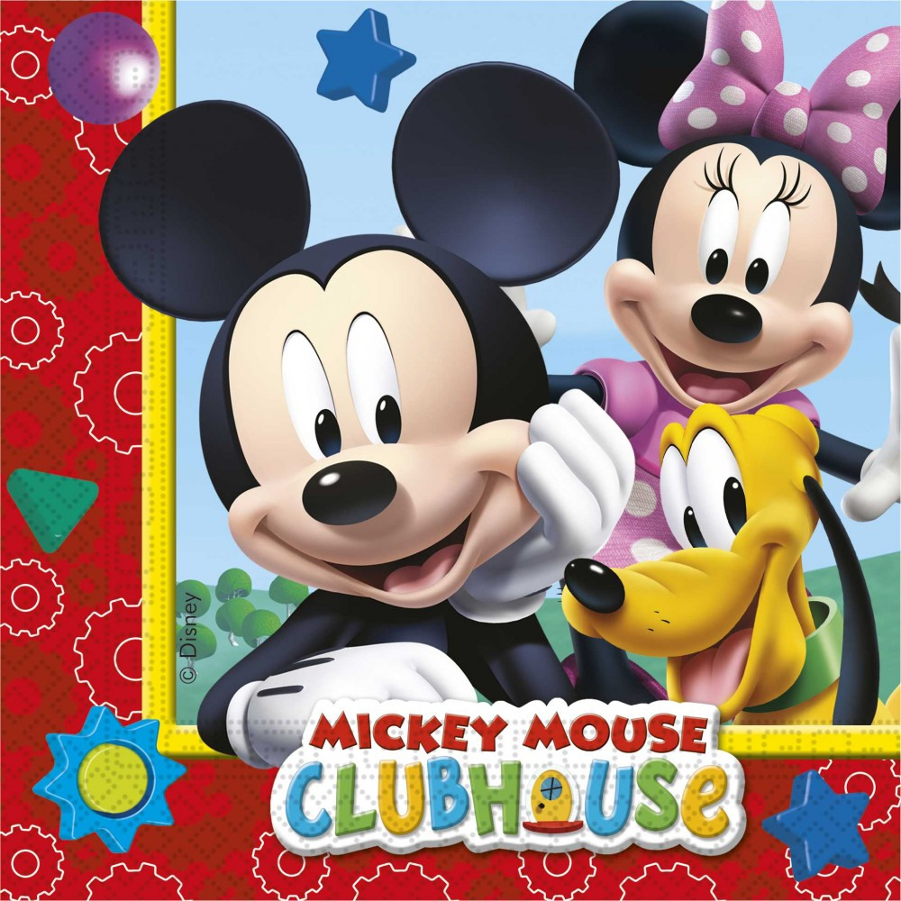 Serviettes - Mickey Mouse Clubhouse - Lot de 20