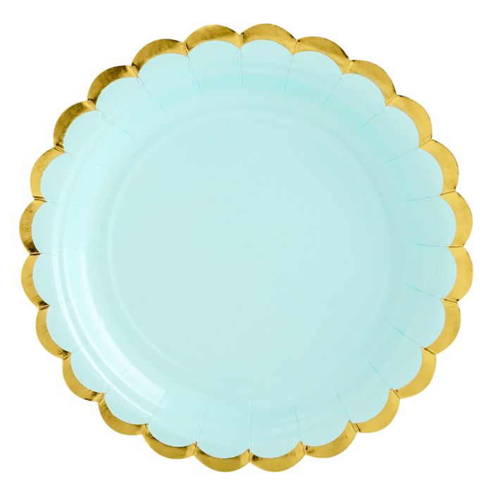 Assiettes - Vert Menthe - Lot de 6