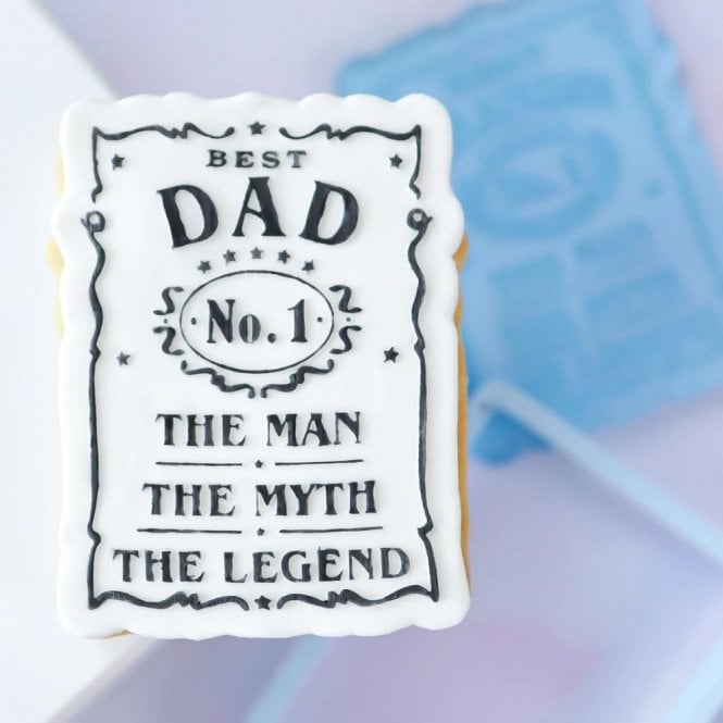 Empreintes Outboss Stamp & Cut - Vintage Best Dad