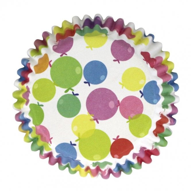 Caissettes à cupcake – Ballons multicolore  – Lot de 30