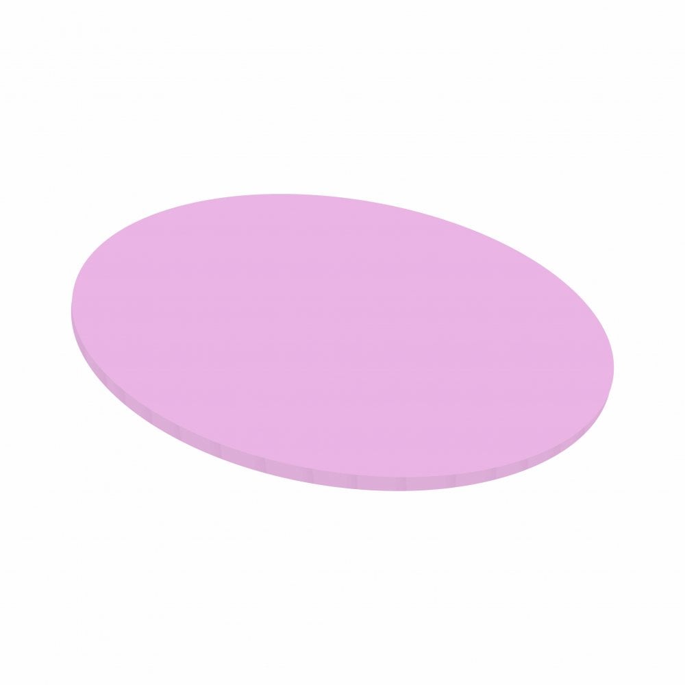 Semelle à gâteaux Rond 5 mm – Masonite - Rose pastel - Choisir la taille