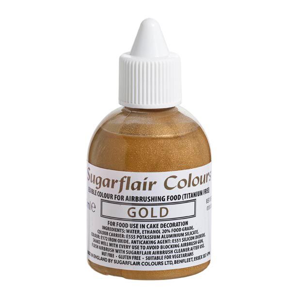 Colorant d'Aérographe 60 ml - Or - San E171