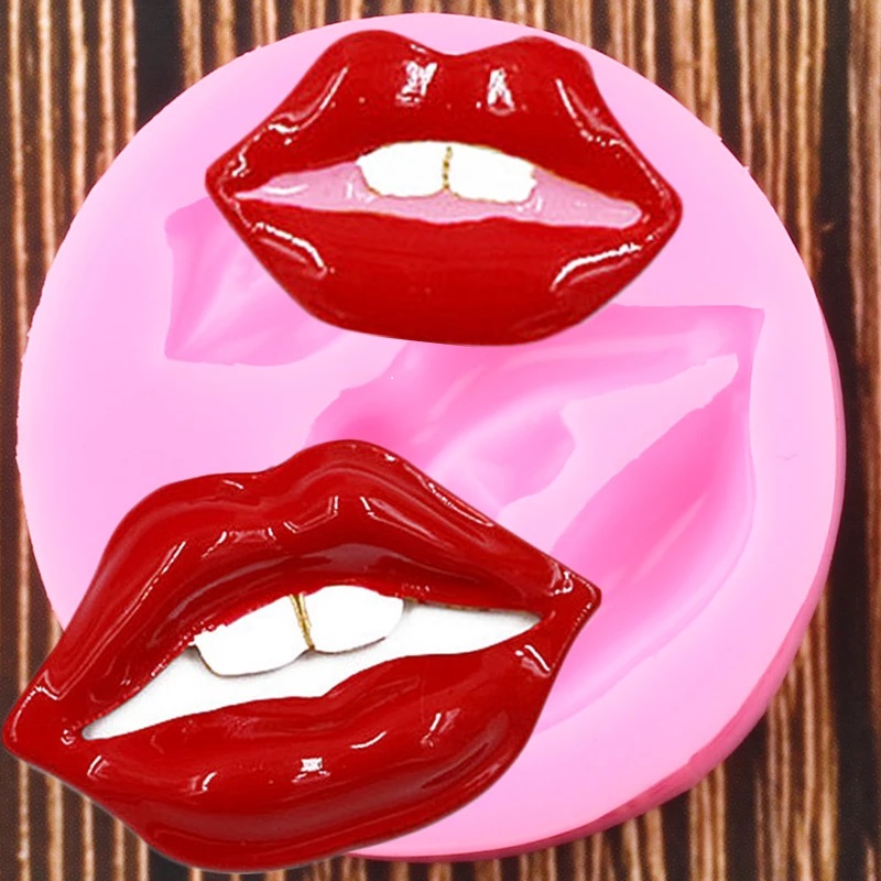 Moule en silicone - Lèvres Rouge