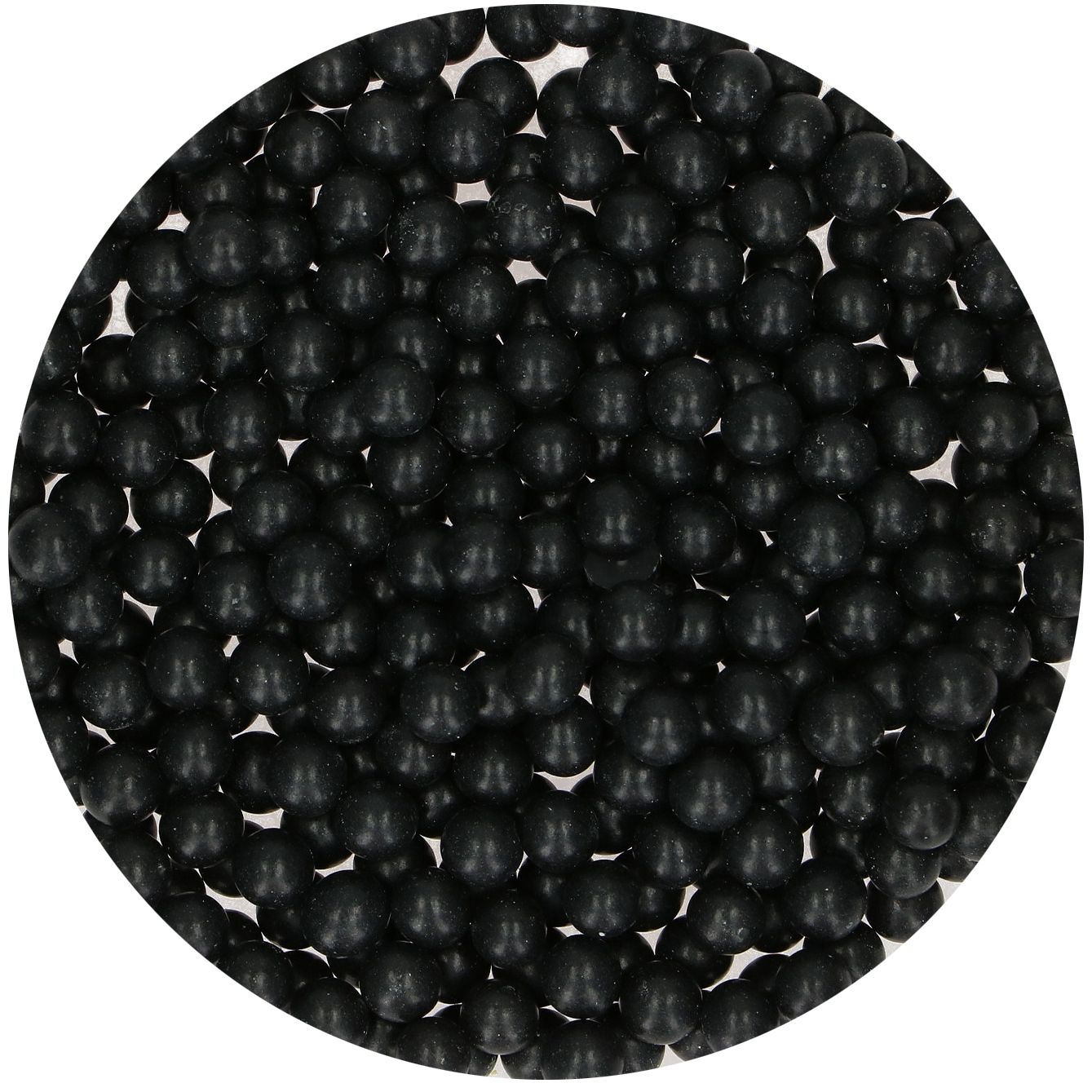 Perles en sucre 80 g – Noir 7 mm