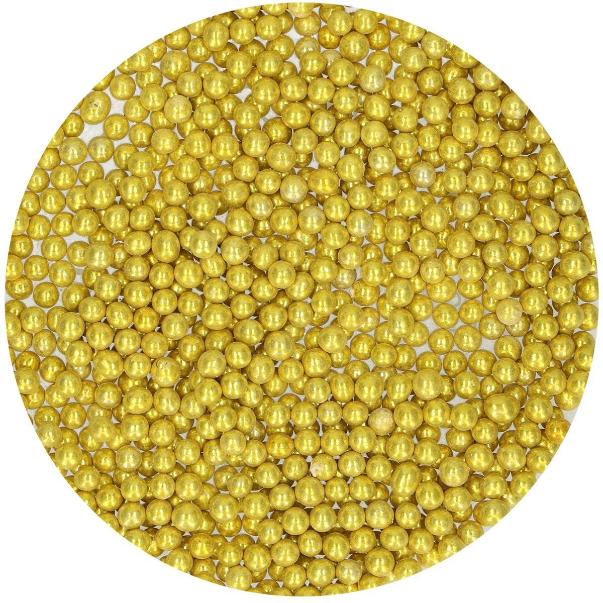Perles en sucre 80 g – Or métallique