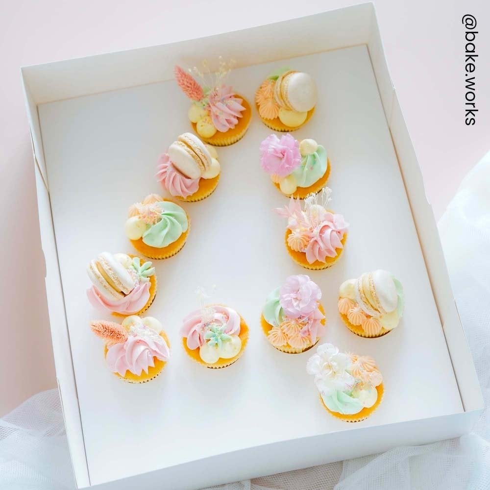Boîte pour 12 cupcakes – Chiffres