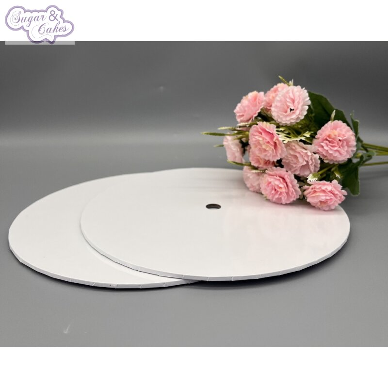 Plateau en bois blanc avec trou central 3mm