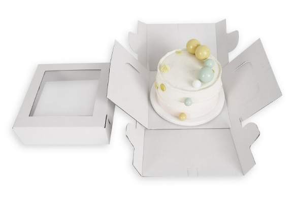 Boîte à gâteaux à fenêtre