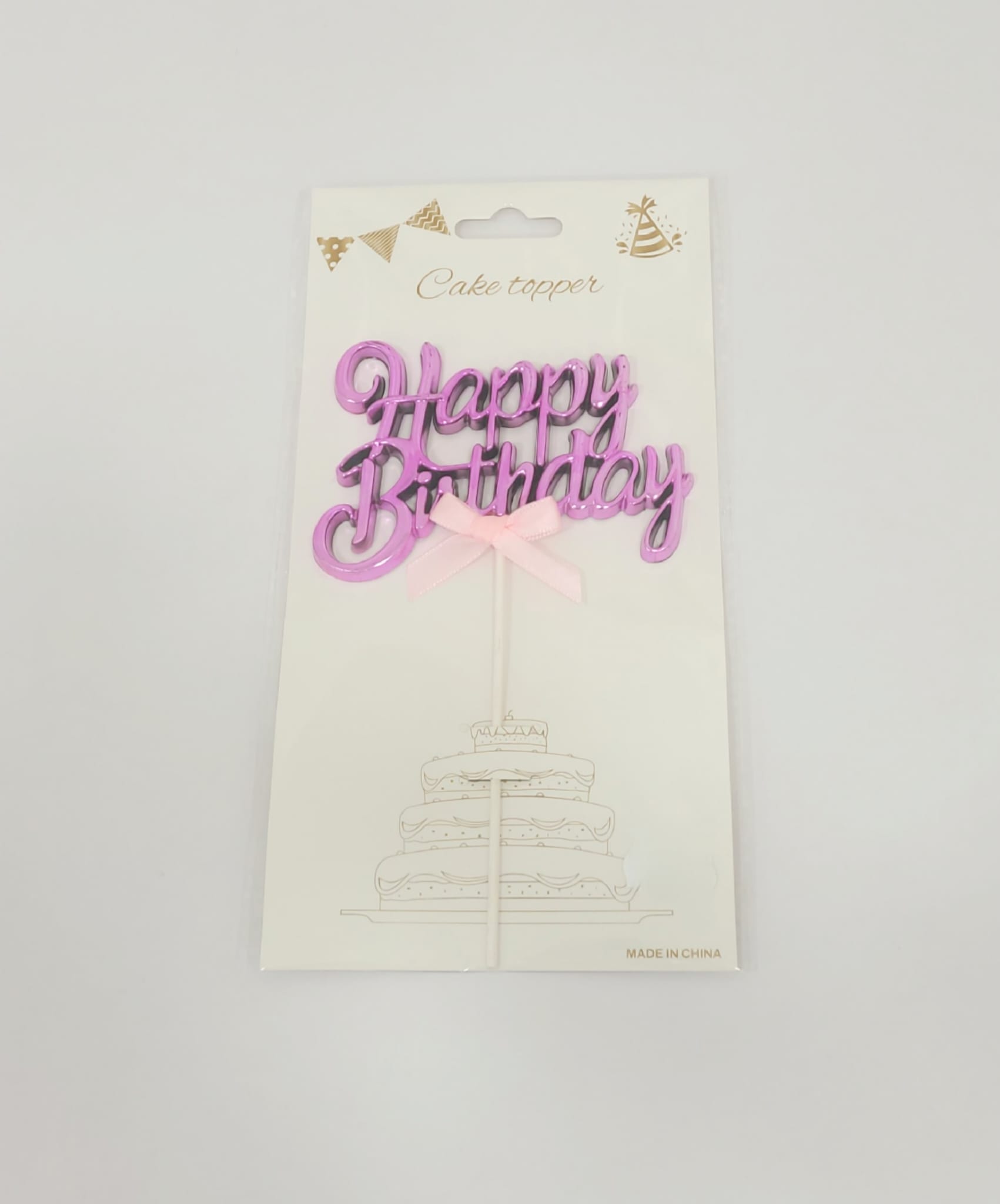 Topper - Happy Birthday - Rose