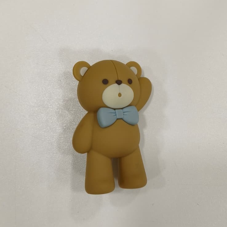 Figurine - Ourson debout - Bleu
