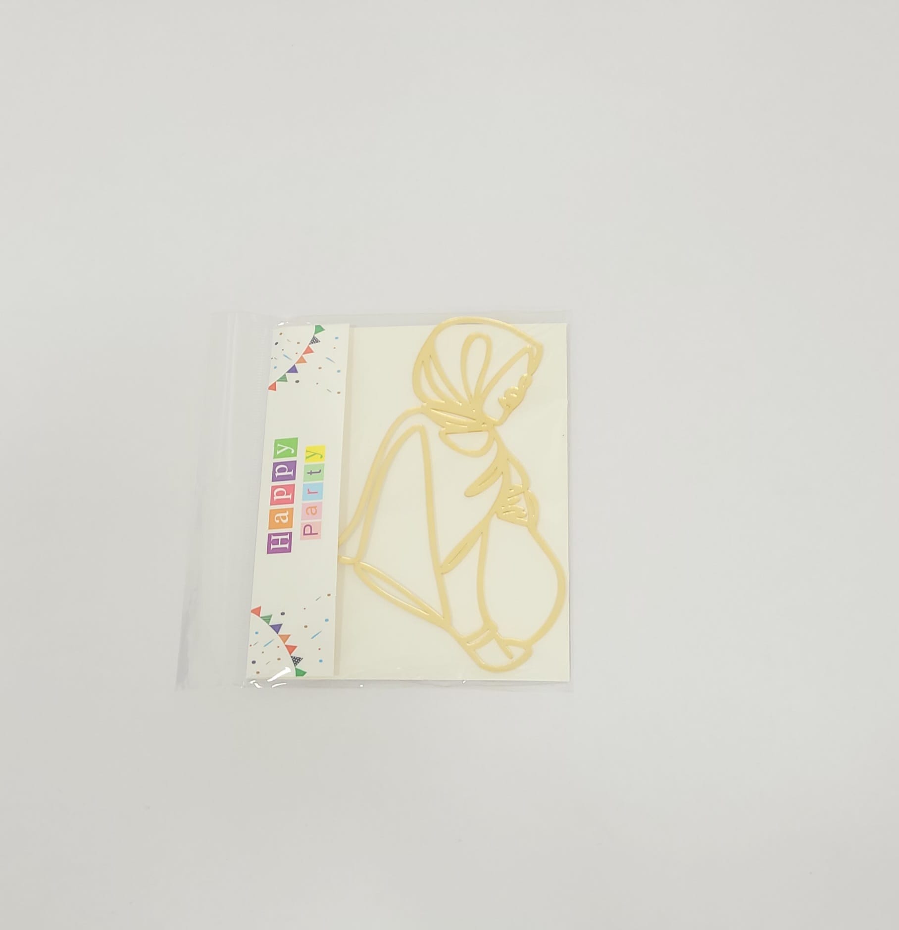 Topper en Acrylique - Femme enceinte voilée - Or