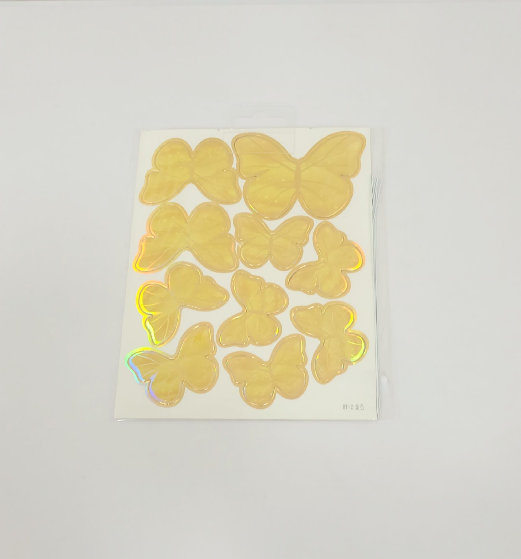 Toppers alimentaire - Papillons Or - Lot de 10